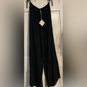 150 Ixtapa Elegant Black Women's Coverup Pants, Small